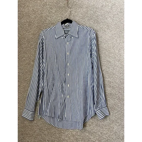 lord and taylor dress shirts Vintage The Kensington Collection Lord & Taylor Stripe Dress Shirt 15-1/2  34/35
